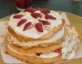 Gâteau d'antan aux fraises de grand-mère