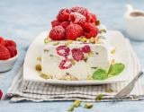 Semifreddo avec framboises et limoncello