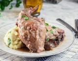 Lapin au cidre et lardons