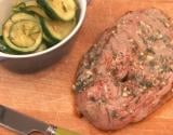 Steak d'agneau aux herbes aromatiques