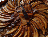 Tarte aux pommes, chocolat et beurre salé