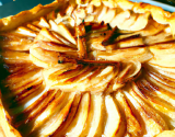 Tarte pommes-cannelle flambée