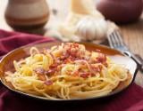 Spaghettis sauce façon carbonara