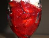 Verrine fraise, mascarpone et copeaux de chocolat blanc