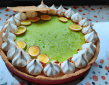 Tarte au citron vert meringuée