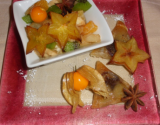 Salade de fruits et samossas