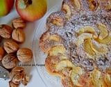 Gâteau aux pommes et noix parfumé au pain de singe...