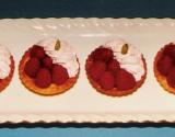 Tartelettes aux framboises chantilly