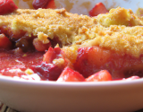 Crumble à cheval ( fraises tagada !)