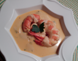 Chapon à la bisque de homard