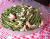 Salade de haricots verts aux crevettes