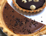 Tarte légère au chocolat pralinoise et chocolat noir