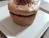 Soufflé au chocolat et à la mousse de Halva