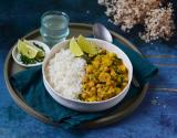 Curry aux poireaux et aux pois chiches