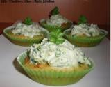 Cupcakes aux courgettes sauce au chèvre frais