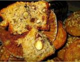 Muffin au raisin, noix et amandes