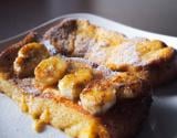 Pain perdu à la banane, sirop d'érable et cannelle !