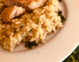 Risotto au poulet maison