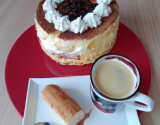 Charlotte au mascarpone et café