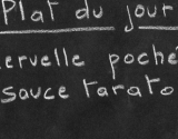 Cervelle pochée, sauce tarator