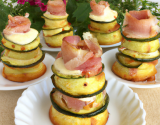 Mini cakes courgettes, jambon et chèvre