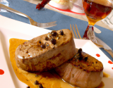 Tournedos au poivre verre, vin blanc et cognac