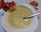 Velouté de panais et mouillettes de pata negra