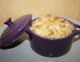 Minis cocottes de crumble courgette et boursin