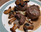 Filet mignon de biche aux champignons