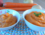 Purée gourmande de pommes de terre et de carottes