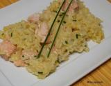 Risotto au saumon et safran