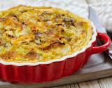 Quiche traditionnelle au saumon et poireaux