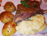 Gigot d'agneau et gratin de pommes de terre