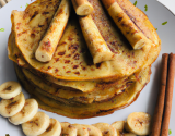 Crêpes banane et cannelle