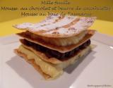 Mille-feuille de mousse au chocolat aux baies de Tasmanie