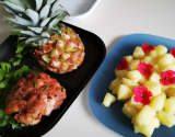 Poulet Tandoori et tartare d'ananas M'les Fruits