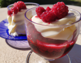 Parfait glacé à la framboise et au mascarpone