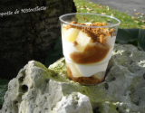 Verrine poires, spéculos sauce au caramel