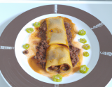 Cannelloni de joue de bœuf au cidre