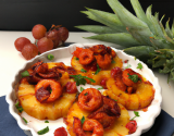 Crevettes ananas chorizo