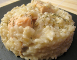 Risotto au saumon frais