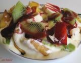 Crêpe sucrée au mascarpone et fruits frais