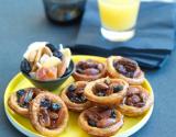 Minis tartelettes noix de pécan et raisins sec au caramel