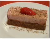 Duo de mousses chocolat-fraise