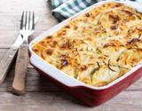 Gratin de courgettes aux lardons