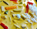 Curry de poivrons au lait de coco