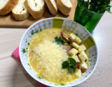 Soupe de poids cassés et comté