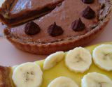 Tarte à la mousse au chocolat et à la banane