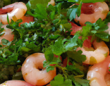 Crevettes d'eau douce aux fines herbes