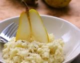 Risotto crémeux aux poires et fromage bleu